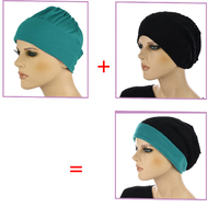 Sheer Knit Beanie with Seamless Lining Set