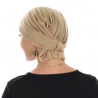 Seamless Turban Headband Scarf | Beige Tan