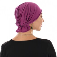 Seamless Turban Headband Scarf | Plum Purple