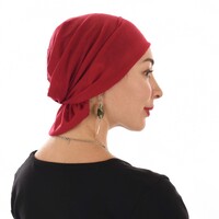 Seamless Turban Headband Scarf | Deep Red