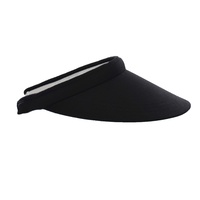 Wide Brim Slide-on Visor  | Black