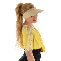 Wide Brim Slide-on Visor  | Beige