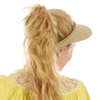 Slide-on Visor Hat | Beige