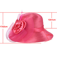 Satin Twin Rose Evening Hat