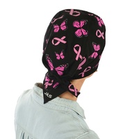 Pink Butterfly and Ribbon Durag