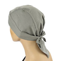 Plain Cotton Durag | Grey - Light Grey