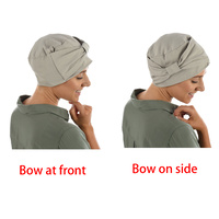 Cotton Headband Bow Turban Cap