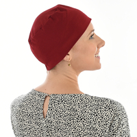 Chemo Cotton Cap - Jackie | Deep Red