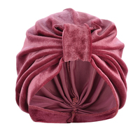 Tania Velvet Slouchy Turban | Pink - Antique Pink