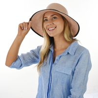 FASHION SUN HAT - BEVERLY | Pink - Piggy Pink