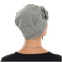ROSETTE COTTON TURBAN - KERRY | Grey | M/L