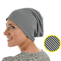 Striped Premium Cotton Beanie - Jodie