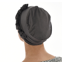 Bamboo Turban Hat with Climbing Rosettes - Lillian