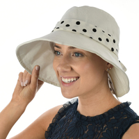 FASHION SUN HAT - Sophie | White | Adjustable-S/M