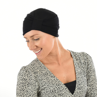 BAMBOO CLASSIC TURBAN - MICHELLE | Black Turban ONLY