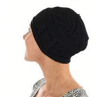 Bamboo Beanie Turban - Tina | Black | Turban ONLY
