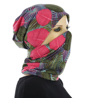 Floral 4 in 1 Magic Headcover | Option 4 | Tropical Leaf Print 