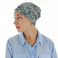 Floral 4 in 1 Magic Headcover | Option 14 | Tropical Leaf Print on Beige Background