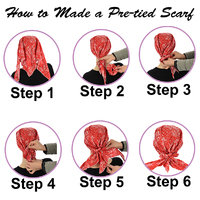 Paisley Print Cotton Triangle Head Scarf - Lara