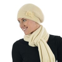 Angora Cosy Cap - Elena | Cream