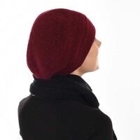 Angora Cosy Cap - Elena | Red - Burnt Red / Deep Red