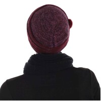 ANGORA RETRO CLOCHE - PATRICIA | Red - Wine Maroon