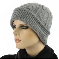 Aussie Soft Wool Beanie – Eva | Grey - Medium Grey