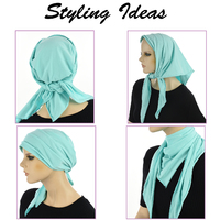 Soft Pleated Triangle Scarf - Carly