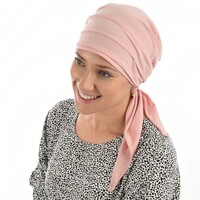 Soft Pleated Triangle Scarf - Carly | Pink - Dusty Pink