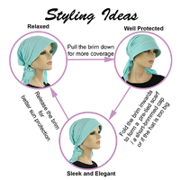 Convertible Jersey Cotton Cap - Sasha