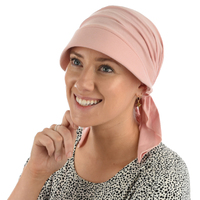 Convertible Jersey Cotton Cap - Sasha | Pink - Dusty Pink