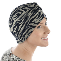 Soft Animal Print Pleated Turban