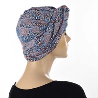 Floral Eternity Loop Scarf Turban | Option 11 | Colourful Aboriginal Art Inspired Print