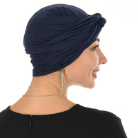 Bamboo Infinity Scarf Head Wrap   | Blue - Navy Blue / Dark Blue