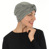 Bamboo Infinity Scarf Head Wrap   | Grey - Medium Grey