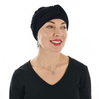 Bamboo Infinity Scarf Head Wrap | Black