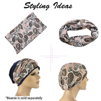 Seamless Wrap Headband with Print | # 2: Abstract paisley