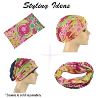 Seamless Wrap Headband with Print | # 3: Sun and flowers