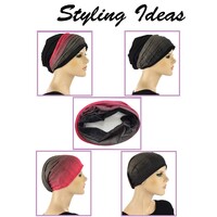 Seamless Wrap Headband with Print | # 5: Dotted tie dye