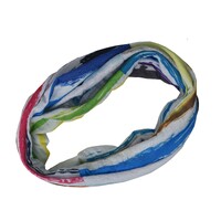 Seamless Wrap Headband with Print | #9 Colourful Brush Strokes