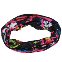 Seamless Wrap Headband with Print | #10 Colourful Ink Splash