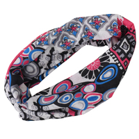 Seamless Wrap Headband with Print | #16  Abstract Floral Print