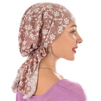 Slouchy Pre-tied Floral Scarf Lena