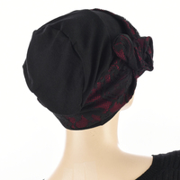 Lace Overlay Band for Turban | Option 12 | Burgundy | With Cotton Turban