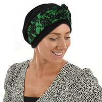 Lace Overlay Band for Turban | Option 13 | Christmas Green | With Cotton Turban