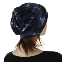 Stretch Beanie Hat with Hair - Stella | Medium Brown