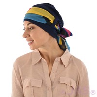 Jersey Turban Katelyn | #2 Navy Turban with Sash