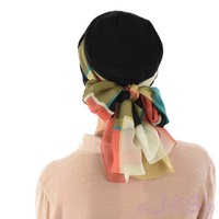 Jersey Turban Katelyn | #4 Black Turban with Sash