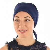 Jersey Scrub Head Wrap | Navy