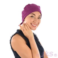 Jersey Scrub Head Wrap | Plum Purple